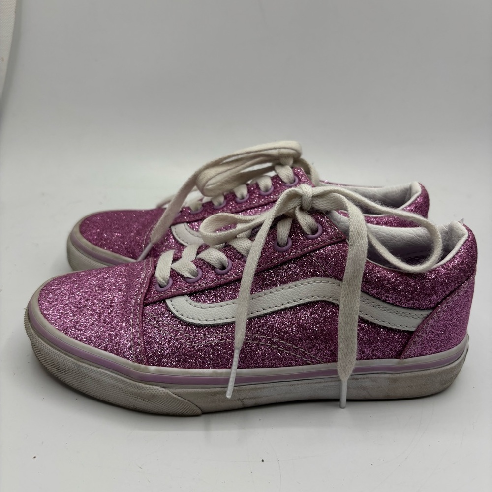 Vans Kids Sparkly Pink Sneakers
